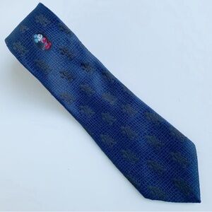 Vintage Mickey Mouse Navy Blue and Black Necktie